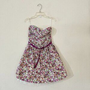 Sans Souci Strapless Floral Summer Dress
